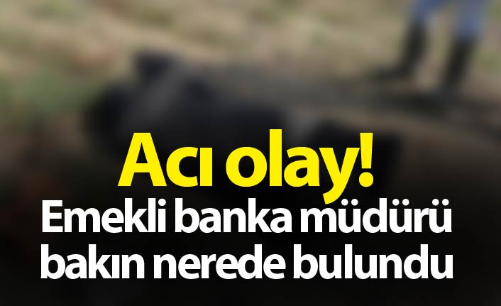 Acı olay - Emekli banka müdürü bakın nerede bulundu