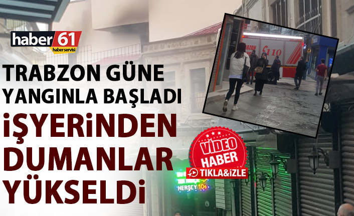 Trabzon güne yangınla uyandı! Tekstil imalathanesinden alevler yükseldi