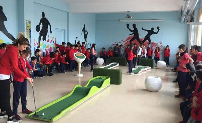 Mini Golf okullara taşındı