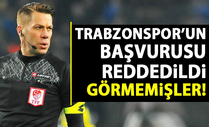 Trabzonspor'un başvurusu reddedildi