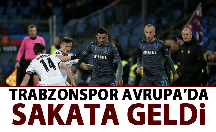 Trabzonspor Avrupa'da sakata geldi