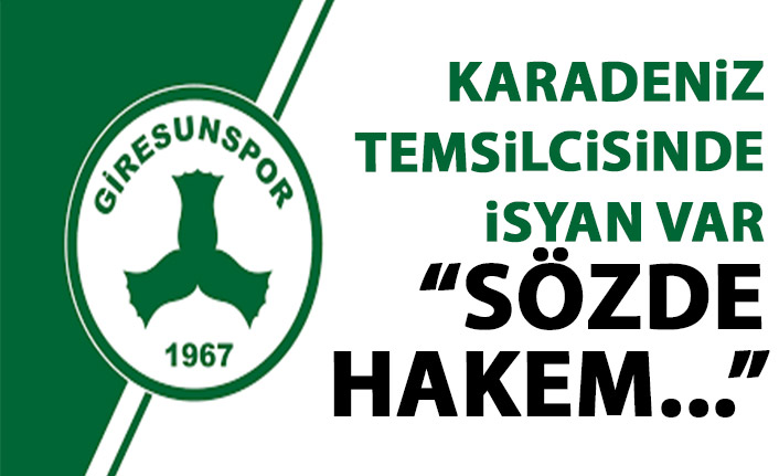 Karadeniz ekibinden hakem isyanı: Sözde hakem...