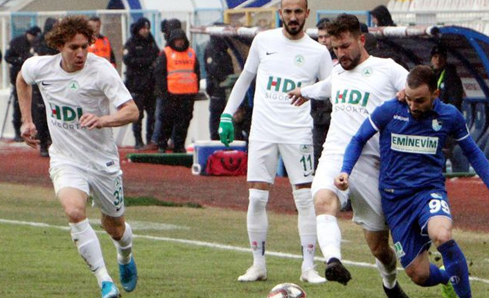 Giresunspor'un serisi sona erdi