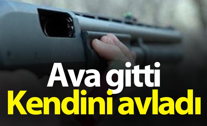 Ava gitti kendini avladı