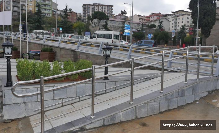 Trabzon Devlet Tiyatrosu'nun girişi yenilendi