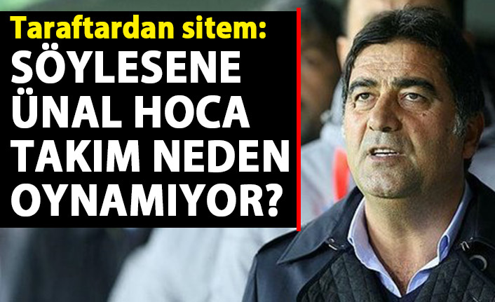 Trabzonspor taraftarı: Söylesene Ünal Hoca Takım neden oynamıyor?