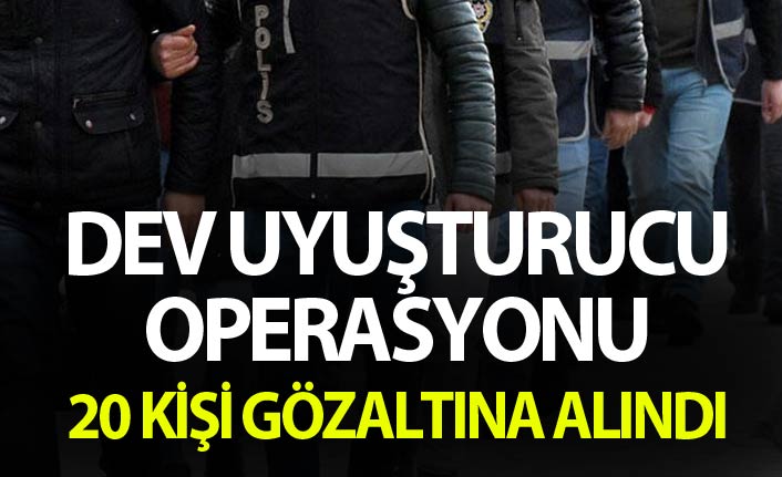 Ordu'da dev uyuşturucu operasyonu - 20 Gözaltı