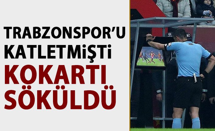 Trabzonspor'u Galatasaray maçında katletmişti! Kokartı söküldü