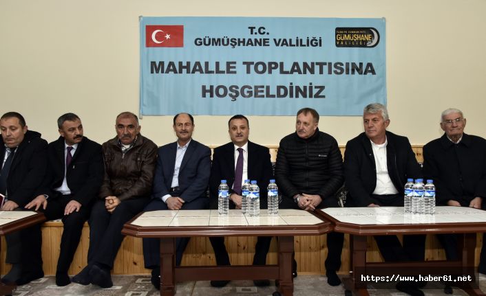  Gümüşhane'de mahalle toplantıları devam ediyor