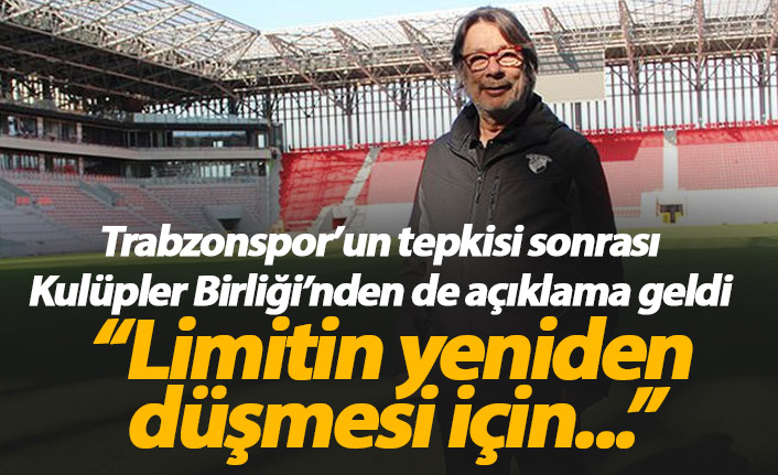 Kulüpler Birliği limitin yeniden düşmesini isteyecek!