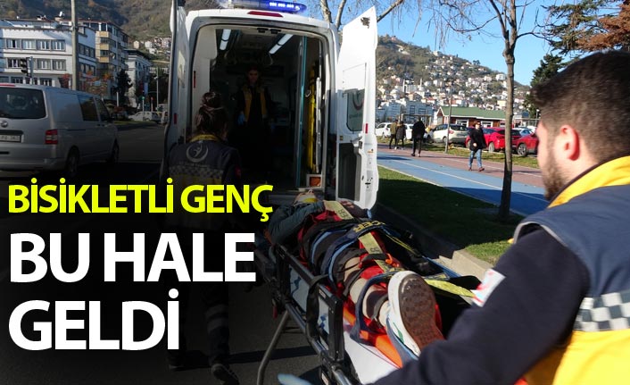 Ordu’da otomobilin çaptığı bisikletli genç yaralandı