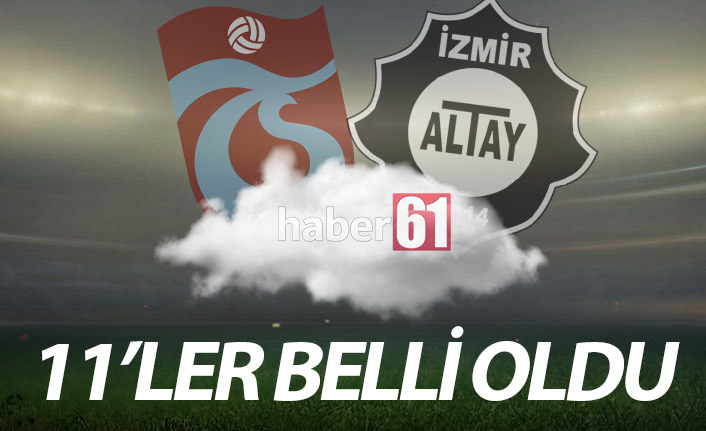 Trabzonspor'un Altay 11'i açıklandı