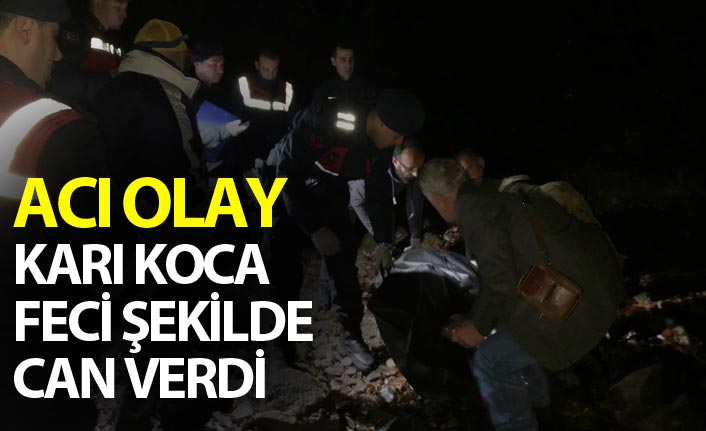 Acı olay - Karı koca feci şekilde can verdi