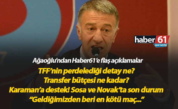 Ağaoğlu: TFF'nin kararında perdelenen bir detay var!