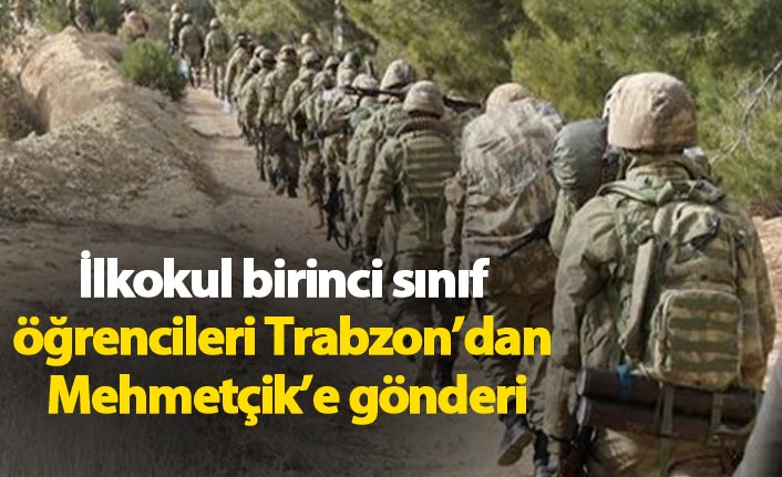 İlkokul birinci sınıf öğrencileri Trabzon’dan Mehmetçik’e gönderi