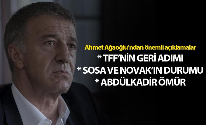 Ahmet Ağaoğlu: "TFF yanlıştan döndü"