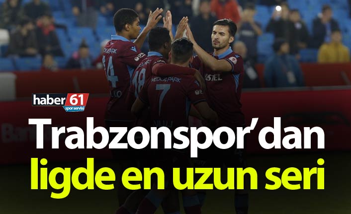 Trabzonspor ligde en uzun serinin sahibi