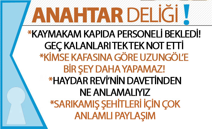 Anahtar Deliği 23.12.2019