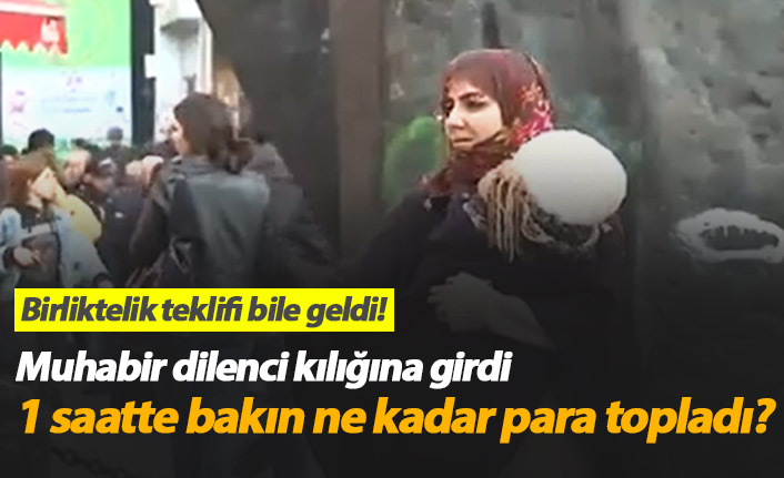 Muhabir dilenci kılığına girdi! İşte 1 saatte topladığı para