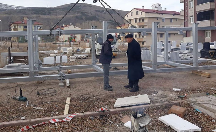 Bayburt'ta başkan üstgeçit çalışmasını izledi