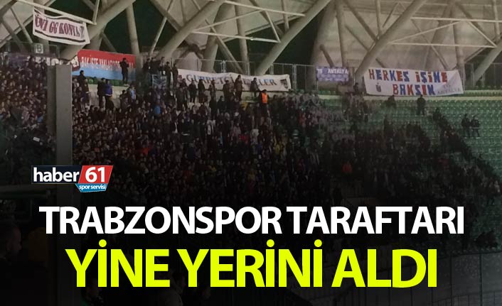 Trabzonspor taraftarı yine yerini aldı