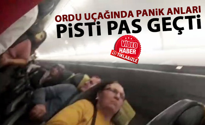 Ordu'ya gelen yolcu uçağında panik! Pisti iki kez pas geçti!