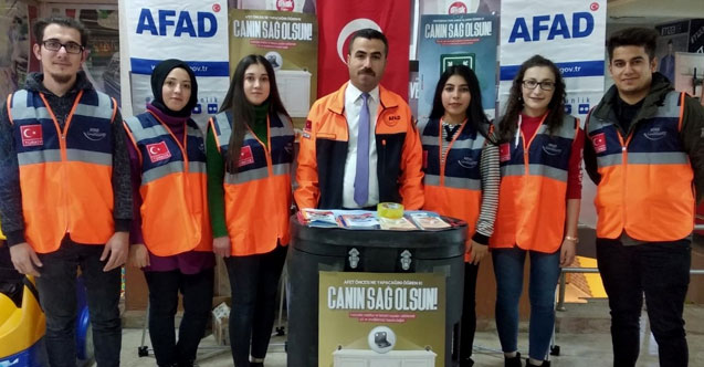 Bayburt’ta vatandaşlar afet konusunda bilgilendirildi