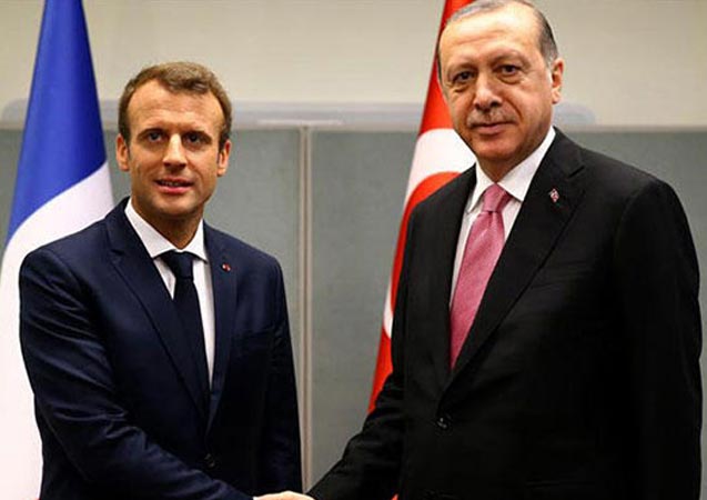 Cumhurbaşkanı Erdoğan, Macron ile görüştü