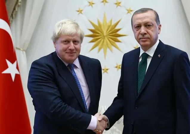 Erdoğan, Boris Johnson ile görüştü