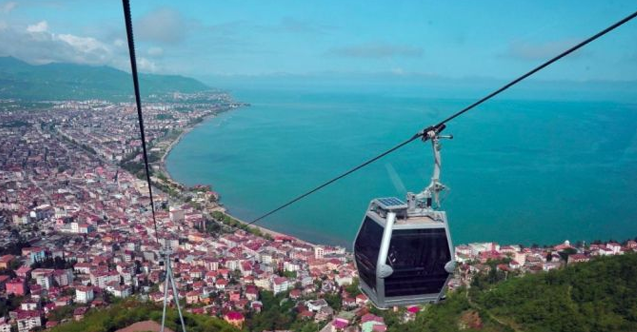 Ordu'da 2019 yılında teleferikle 796 bin yolcu taşındı