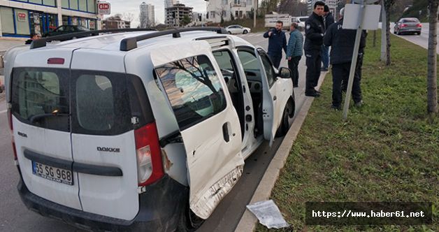 Trafik kazasında1 yaralı