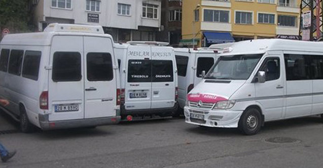 Giresun'da dolmuş ücretlerine zam