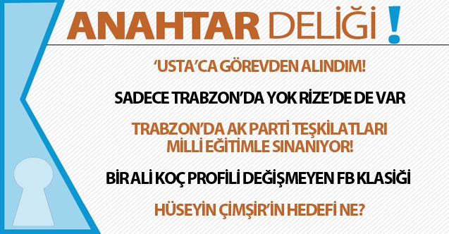 Anahtar Deliği 15.01.2020