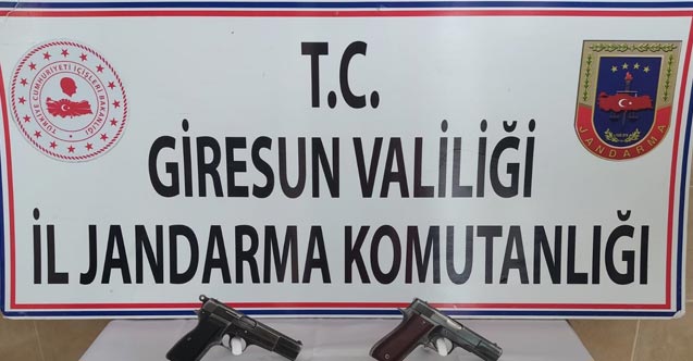 Giresun'da yol kontrolünde yakalandılar