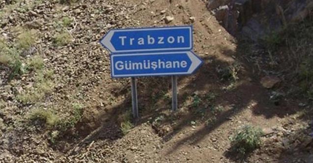 Trabzon - Gümüşhane yolunda çalışma. 20 Ocak 2020