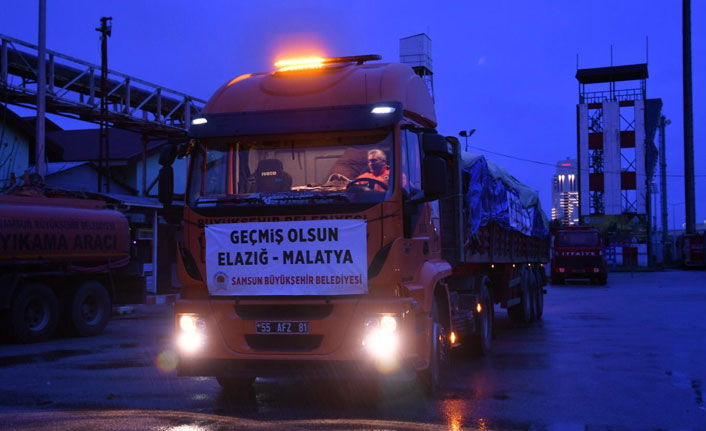 Samsun’dan Elazığ’a 3’üncü tır