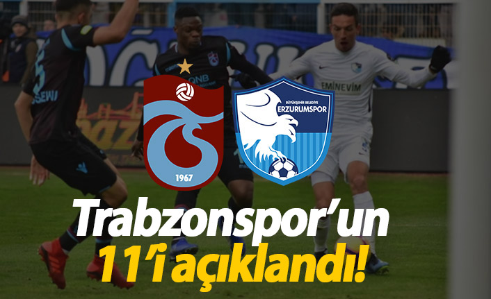 Trabzonspor'un Erzurum kadrosu açıklandı