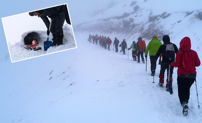 Zigana Dağı’nda -15 derecede kış eğitimi