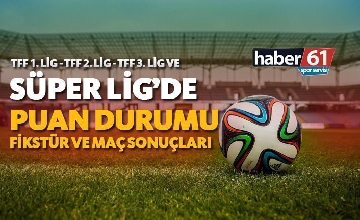 Süper Lig haftanın programı - Süper Lig puan durumu