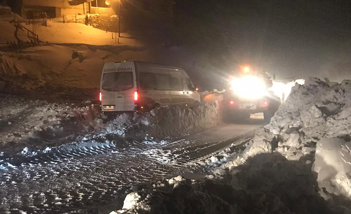 Trabzon - Gümüşhane yolunda çığ düştü!