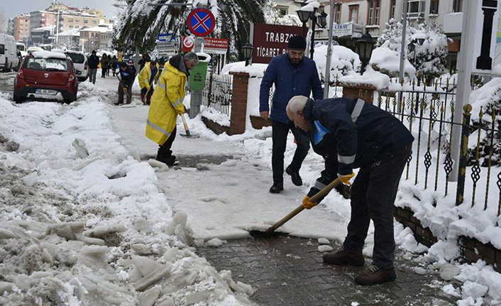 İşte Trabzon'un merkez ilçesinin kar bilançosu