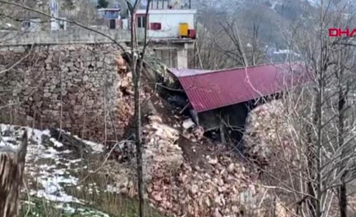 Heyelan nedeniyle tehlikeli bir durum söz konusu değil