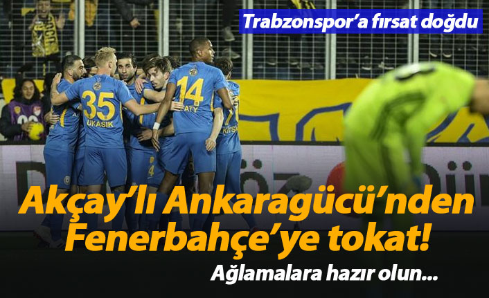 Mustafa Akçay'lı Ankaragücü'nden Fenerbahçe'ye tokat