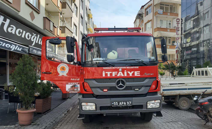 Çarşamba'da korkutan yangın