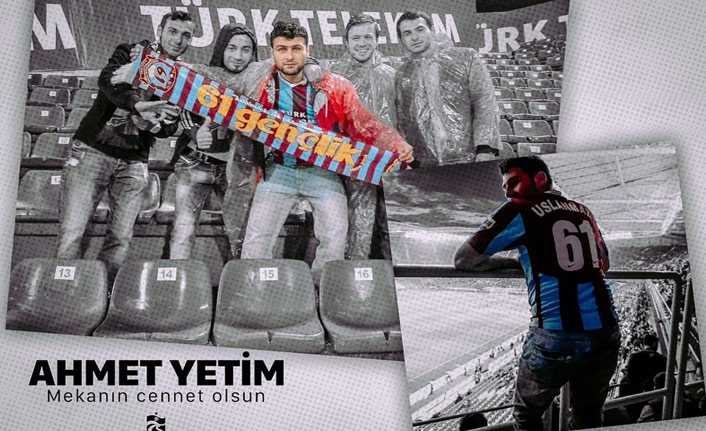 Trabzonspor'dan hayatını kaybeden taraftar için mesaj