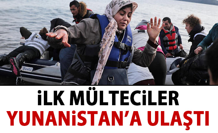 Mülteciler Yunanistan'a ulaştı