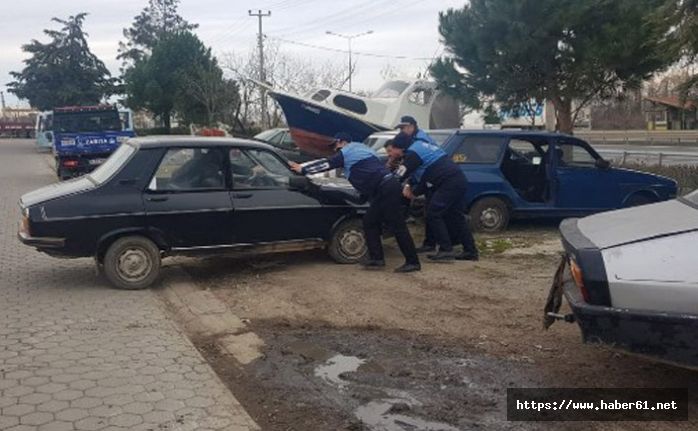 Ordu’da terk edilen araçlar toplanıyor