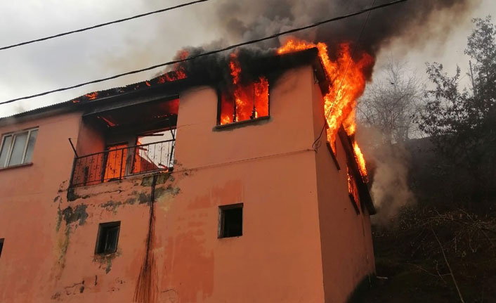 Giresun’da korkutan yangın!