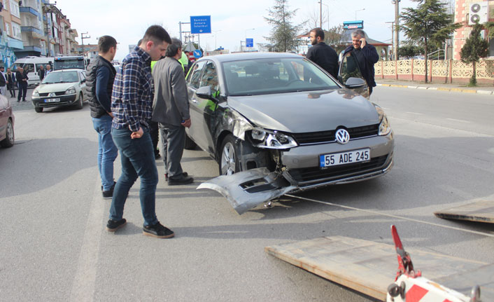 Çarşamba’da kaza: 2 yaralı