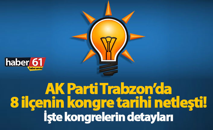 AK Parti Trabzon'da kesinleşen kongre tarihleri